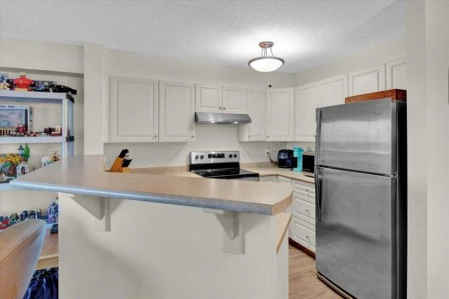 4122-4975 130 Avenue Se, Calgary, AB - Indoor Photo Showing Kitchen With Double Sink