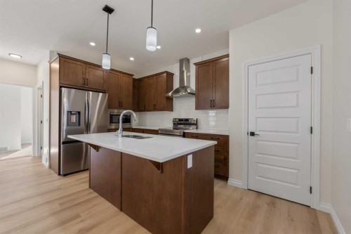 90 Homestead Circle Ne, Calgary, AB - Indoor Photo Showing Kitchen With Stainless Steel Kitchen With Upgraded Kitchen