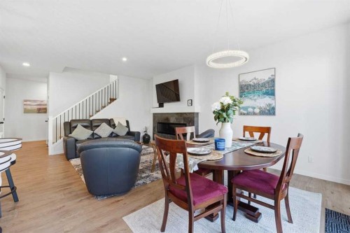 102 Setonstone Manor Se, Calgary, AB - Indoor With Fireplace