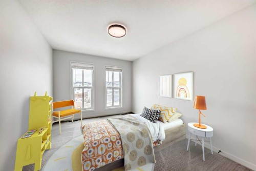 102 Setonstone Manor Se, Calgary, AB - Indoor Photo Showing Bedroom