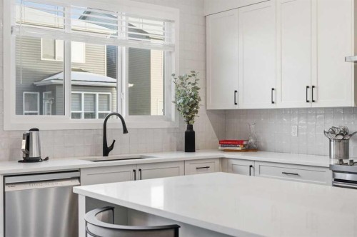 102 Setonstone Manor Se, Calgary, AB - Indoor Photo Showing Kitchen With Upgraded Kitchen