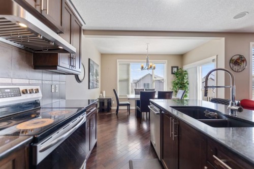 130 Brightonwoods Grove Se, Calgary, AB - Indoor Photo Showing Kitchen With Double Sink With Upgraded Kitchen