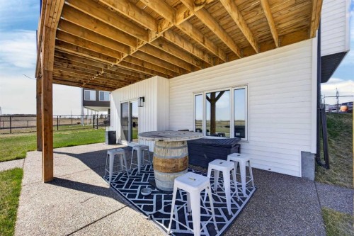 10 Bishop Circle, Carstairs, AB - Outdoor With Deck Patio Veranda With Exterior