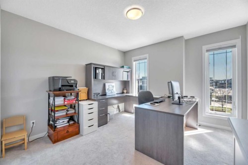 9 Mist Mountain Rise, Okotoks, AB - Indoor Photo Showing Office