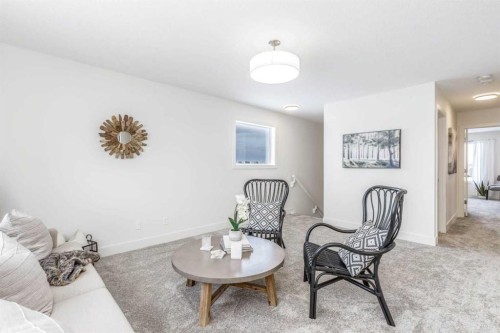 432 Rivercrest Road, Cochrane, AB - Indoor Photo Showing Living Room