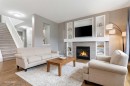 51 Sage Bank Court Nw, Calgary, AB  - Indoor Photo Showing Living Room With Fireplace 