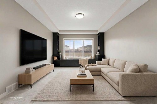 51 Sage Bank Court Nw, Calgary, AB - Indoor Photo Showing Living Room