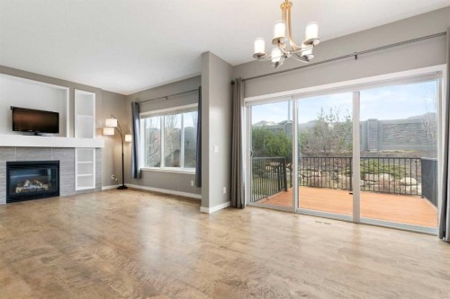 51 Sage Bank Court Nw, Calgary, AB - Indoor Photo Showing Living Room With Fireplace