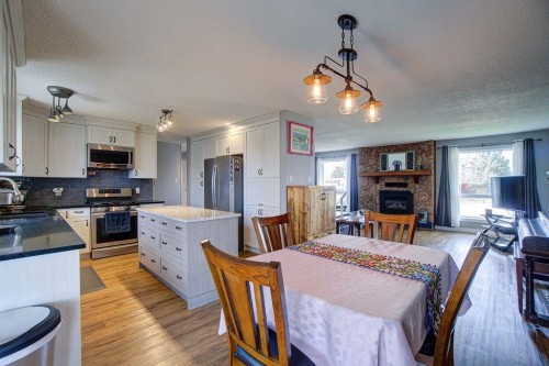 5338 5 Street West, Claresholm, AB - Indoor With Fireplace