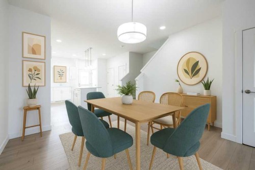 21 Tillotson Loop, Okotoks, AB - Indoor Photo Showing Dining Room