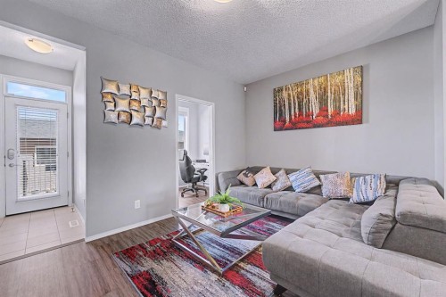 186 Cornerstone Avenue Ne, Calgary, AB - Indoor Photo Showing Living Room