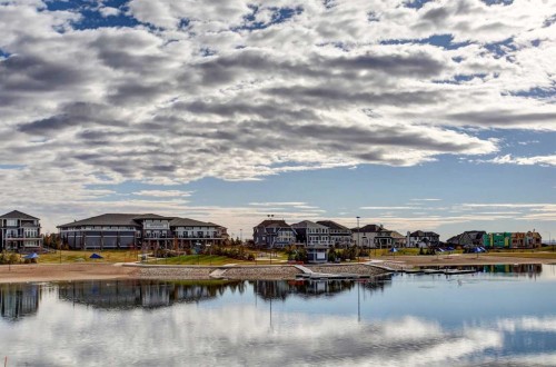 325 Marquis Heights Se, Calgary, AB - Outdoor With Body Of Water With View