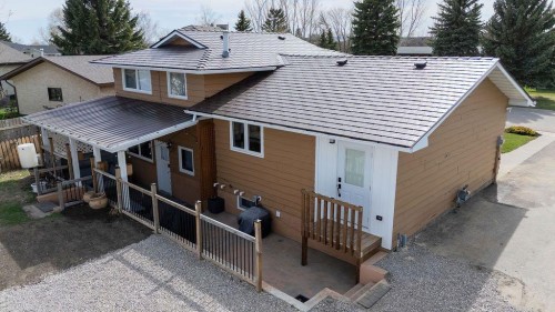 47 Willow Road, Claresholm, AB - Outdoor With Deck Patio Veranda With Exterior