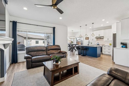 54 Elgin Meadows Green Se, Calgary, AB - Indoor Photo Showing Living Room
