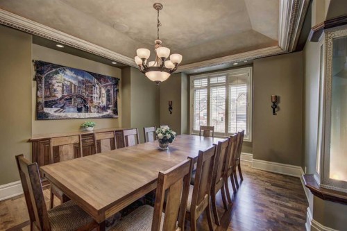2626 Evercreek Bluffs Way Sw, Calgary, AB - Indoor Photo Showing Dining Room