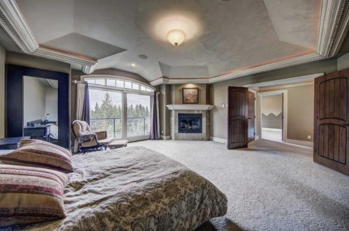 2626 Evercreek Bluffs Way Sw, Calgary, AB - Indoor With Fireplace