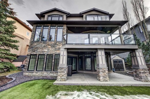 2626 Evercreek Bluffs Way Sw, Calgary, AB - Outdoor With Balcony With Facade
