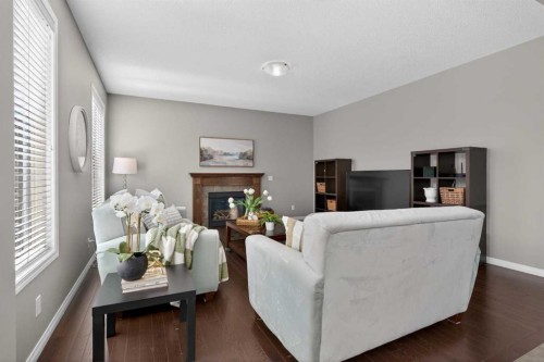 333 Viewpointe Terrace, Chestermere, AB - Indoor Photo Showing Other Room With Fireplace