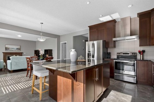 333 Viewpointe Terrace, Chestermere, AB - Indoor Photo Showing Kitchen With Stainless Steel Kitchen