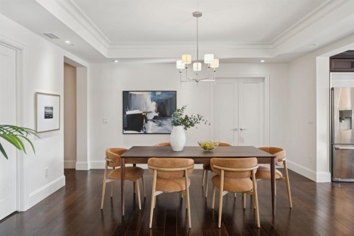 103-211 Quarry Way Se, Calgary, AB - Indoor Photo Showing Dining Room