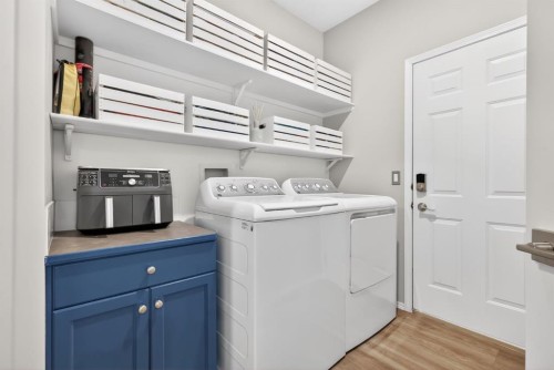 44 Bow Ridge Drive, Cochrane, AB - Indoor Photo Showing Laundry Room