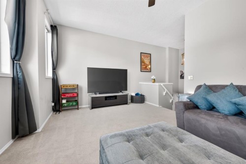 44 Bow Ridge Drive, Cochrane, AB - Indoor Photo Showing Living Room