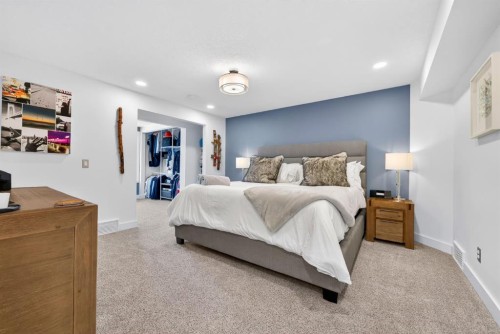 44 Bow Ridge Drive, Cochrane, AB - Indoor Photo Showing Bedroom