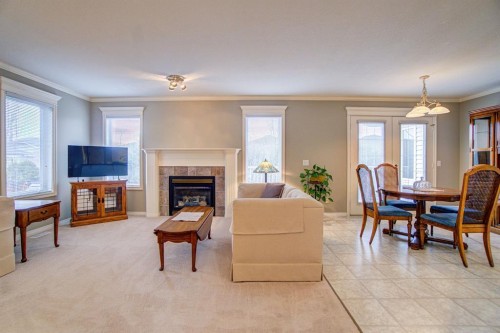 26 Skyline Crescent, Claresholm, AB - Indoor With Fireplace