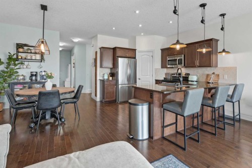 125 Monteith Drive Se, High River, AB - Indoor Photo Showing Kitchen With Upgraded Kitchen