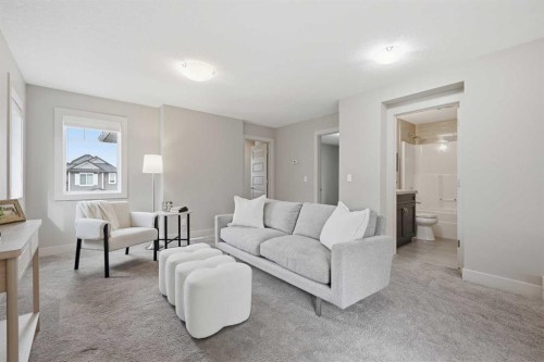 86 Panton View Nw, Calgary, AB - Indoor Photo Showing Living Room