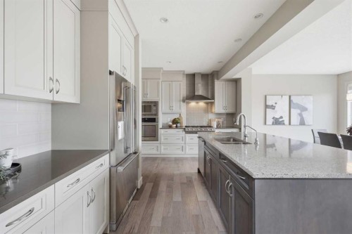 86 Panton View Nw, Calgary, AB - Indoor Photo Showing Kitchen With Double Sink With Upgraded Kitchen