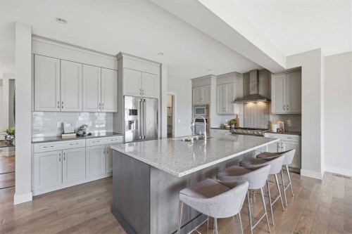 86 Panton View Nw, Calgary, AB - Indoor Photo Showing Kitchen With Upgraded Kitchen