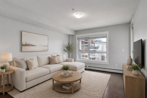 7309-302 Skyview Ranch Drive Ne, Calgary, AB - Indoor Photo Showing Living Room