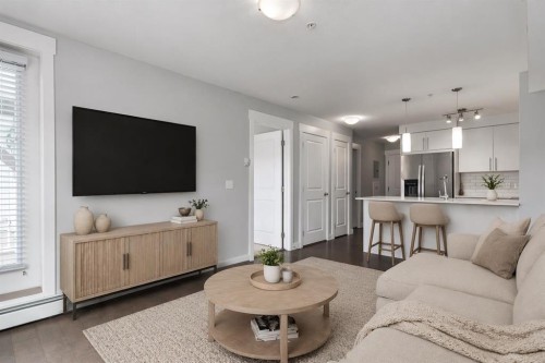 7309-302 Skyview Ranch Drive Ne, Calgary, AB - Indoor Photo Showing Living Room
