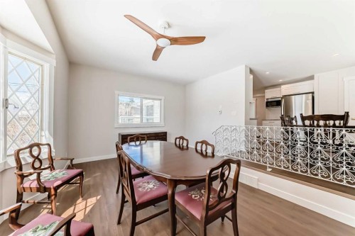 7427 25 Street Se, Calgary, AB - Indoor Photo Showing Dining Room