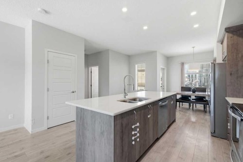 95 Nolanlake Cove Nw, Calgary, AB - Indoor Photo Showing Kitchen With Double Sink With Upgraded Kitchen