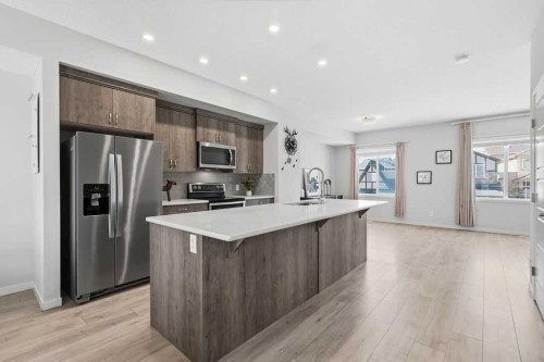 95 Nolanlake Cove Nw, Calgary, AB - Indoor Photo Showing Kitchen With Stainless Steel Kitchen With Upgraded Kitchen