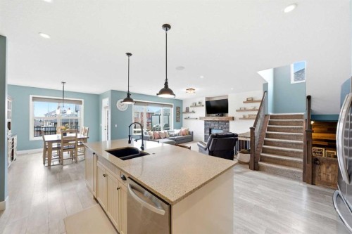 6 Ranchers Manor, Okotoks, AB - Indoor Photo Showing Kitchen With Double Sink With Upgraded Kitchen