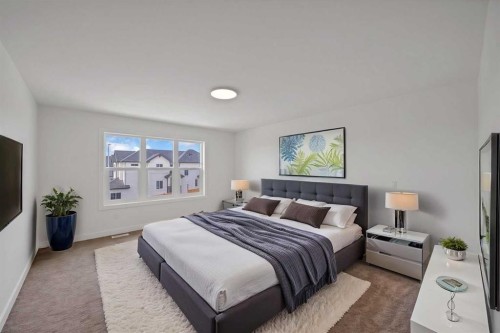 82 Heritage Circle, Cochrane, AB - Indoor Photo Showing Bedroom