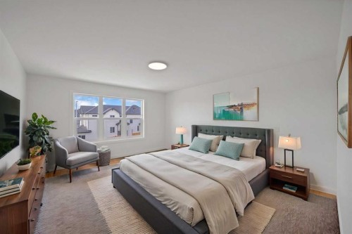 82 Heritage Circle, Cochrane, AB - Indoor Photo Showing Bedroom