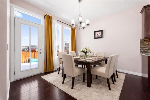 529 Saddlelake Drive Ne, Calgary, AB - Indoor Photo Showing Dining Room