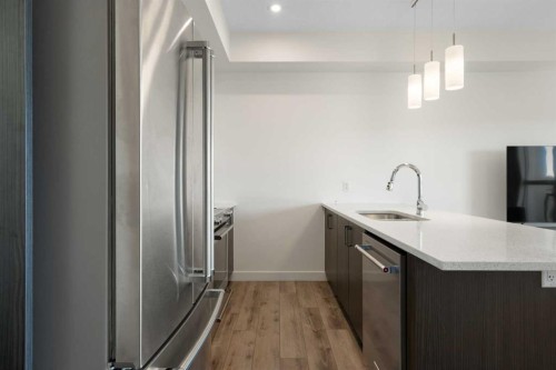 132 Spring Creek Common Sw, Calgary, AB - Indoor Photo Showing Kitchen With Upgraded Kitchen