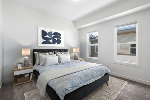 132 Spring Creek Common Sw, Calgary, AB - Indoor Photo Showing Bedroom