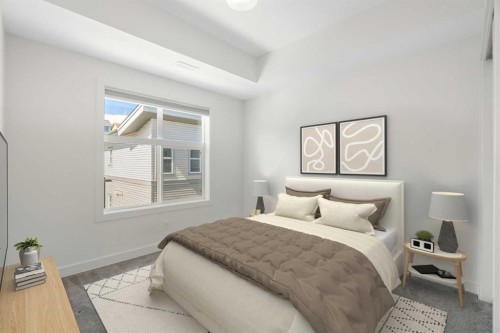 132 Spring Creek Common Sw, Calgary, AB - Indoor Photo Showing Bedroom