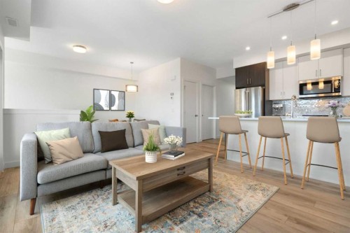 132 Spring Creek Common Sw, Calgary, AB - Indoor Photo Showing Kitchen With Upgraded Kitchen