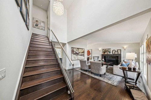 1928 10A Street Sw, Calgary, AB - Indoor Photo Showing Other Room With Fireplace