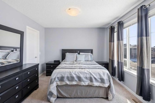 571 Mahogany Boulevard Se, Calgary, AB - Indoor Photo Showing Bedroom