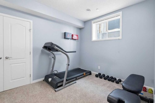 571 Mahogany Boulevard Se, Calgary, AB - Indoor Photo Showing Gym Room