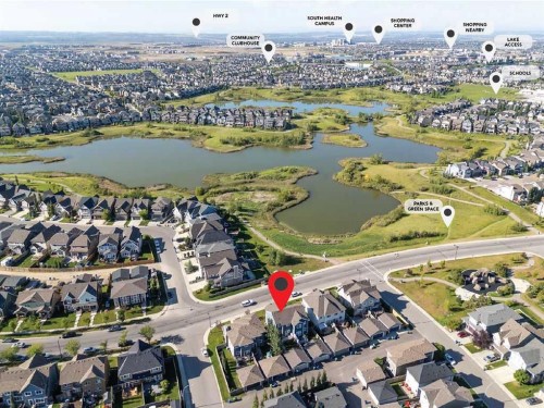 571 Mahogany Boulevard Se, Calgary, AB - Outdoor With Body Of Water With View