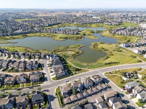 571 Mahogany Boulevard Se, Calgary, AB - Outdoor With Body Of Water With View